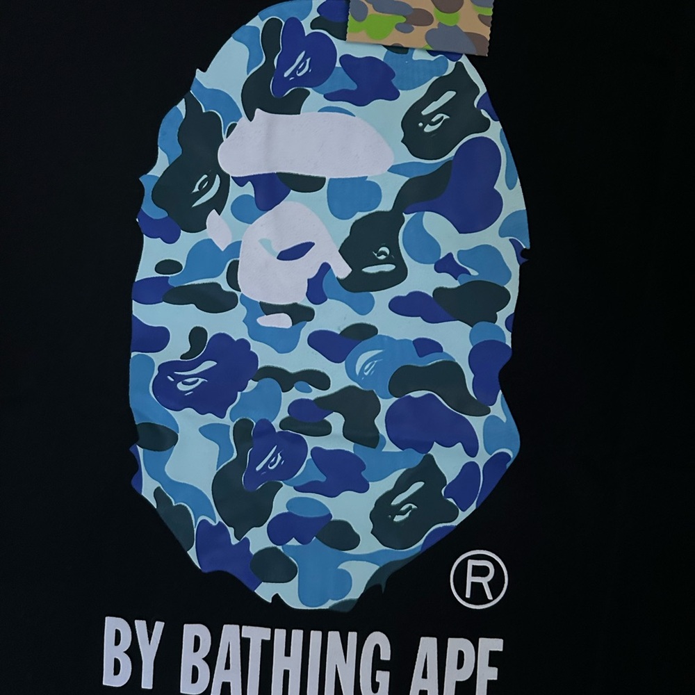 A Bathing Ape Black and Blue Graphic T-Shirt - Picture 3 of 8